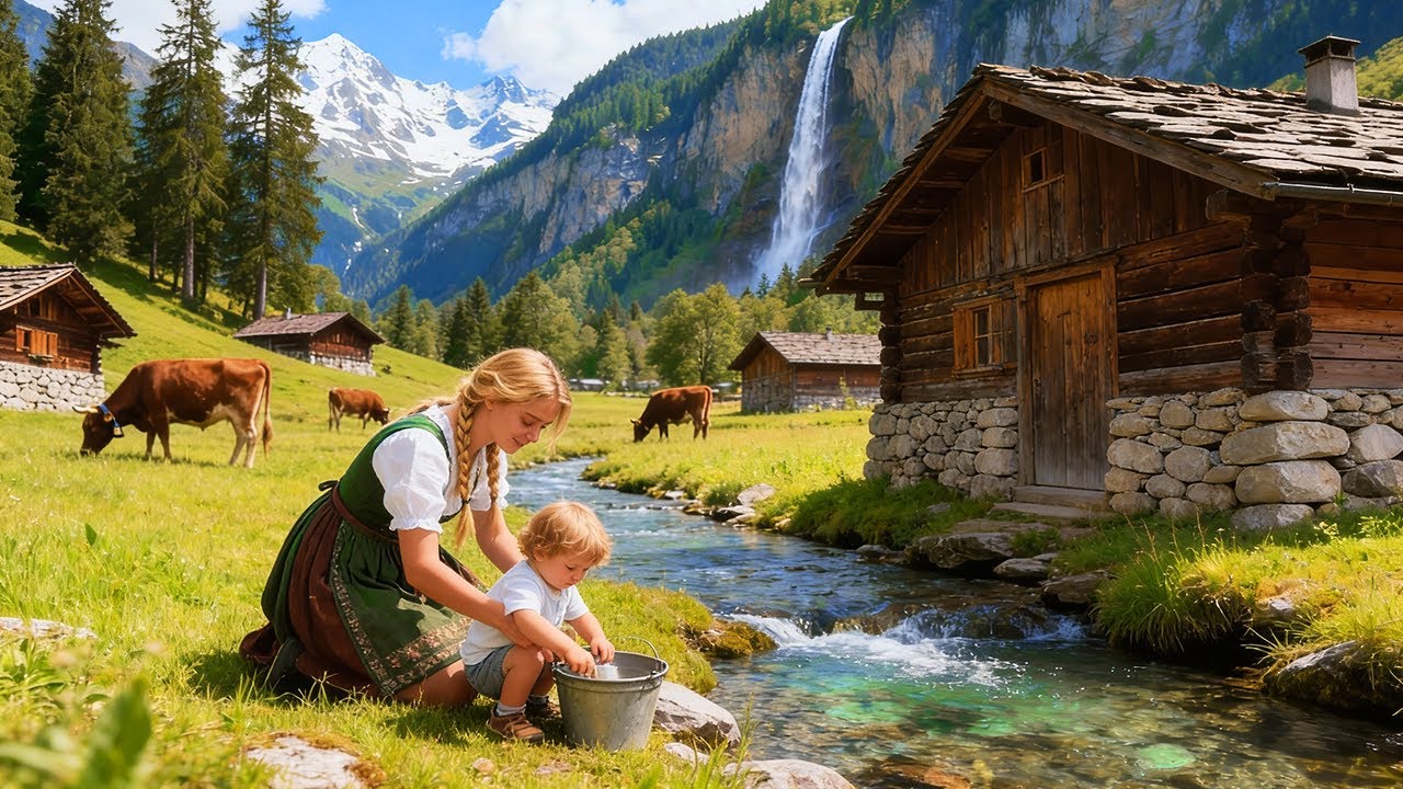 La Vita delle Famiglie che Vivono Isolate nelle Alpi Svizzere