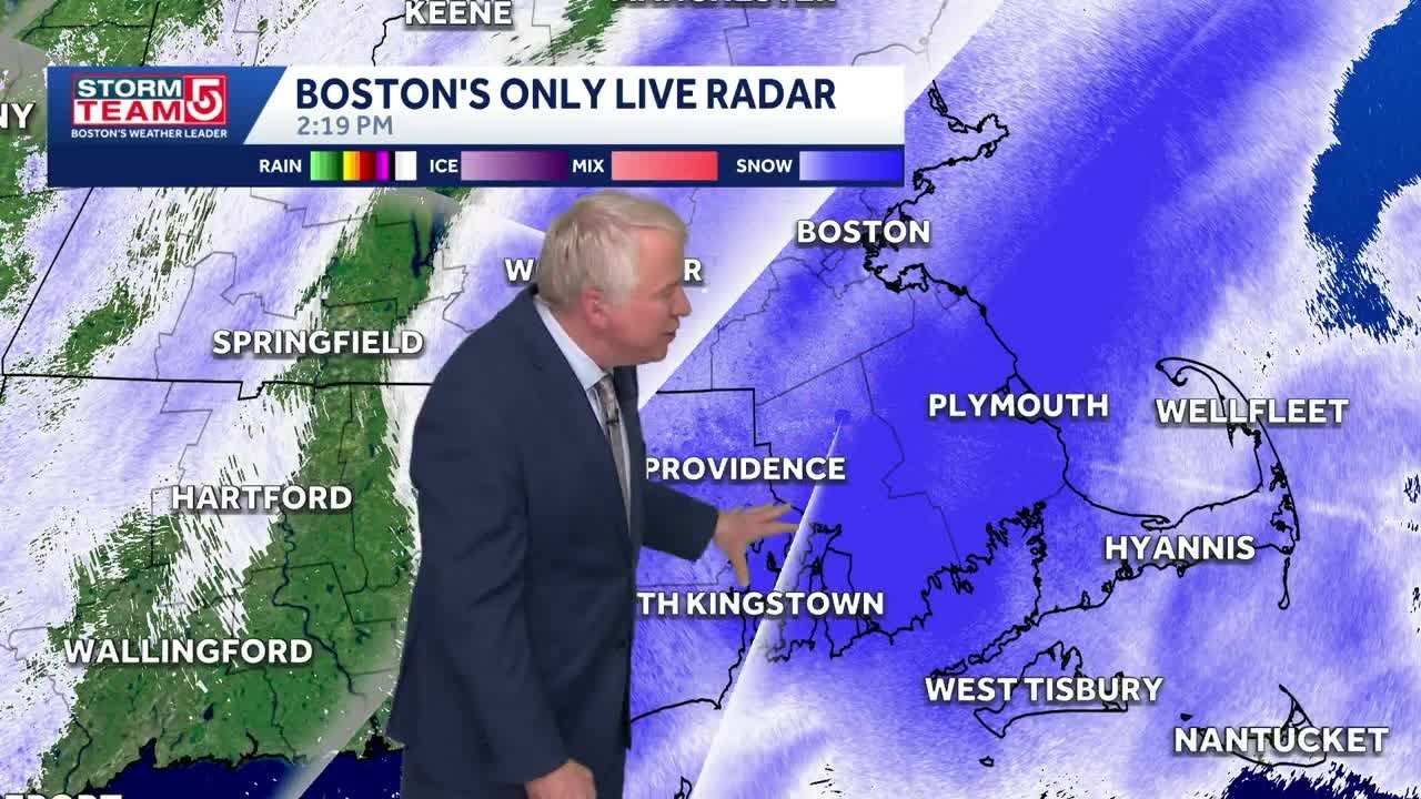 Video: Few more heavy bands of snow before storm moves out