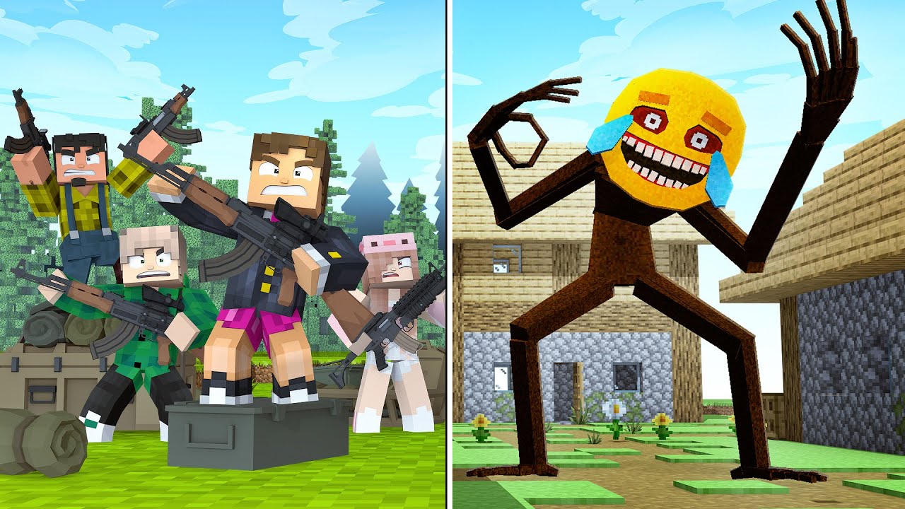 ESQUADRÃO DE 6 Vs TAXMAN no MINECRAFT!
