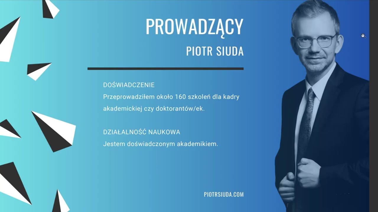 Piotr Siuda – Pisanie wniosków grantowych, granty i projekty z wykorzystaniem AI