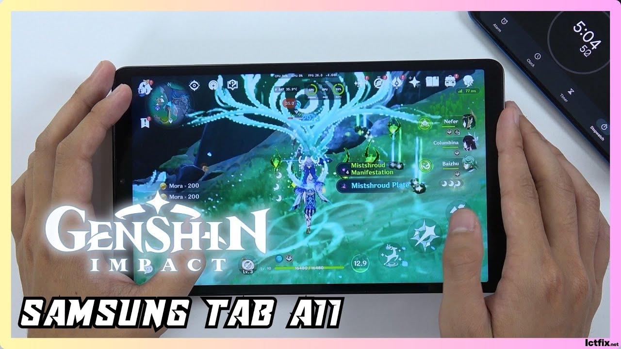 SAMSUNG GALAXY TAB A11 GENSHIN IMPACT Gaming Test | Helio G99