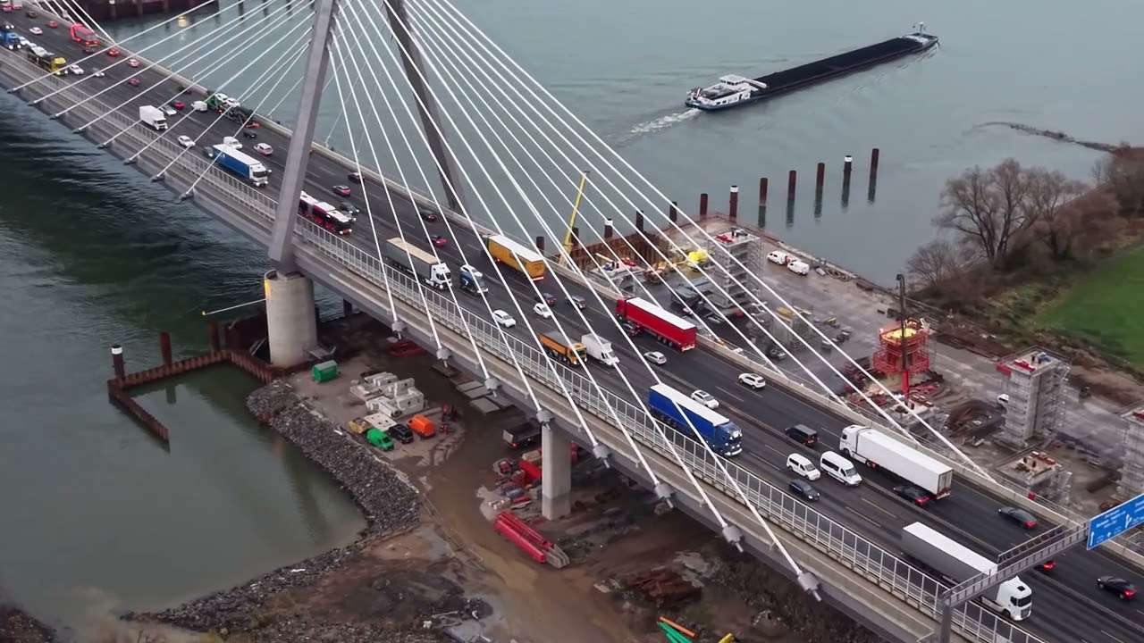 Leverkusener Brücke – Größte Baustelle in NRW: Megaprojekt am Morgen