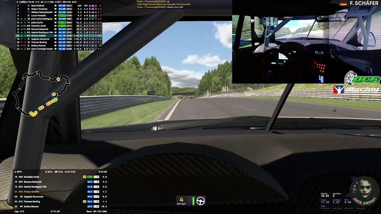 iRacing Ringmeister im Cadillac CTS-V Racecar