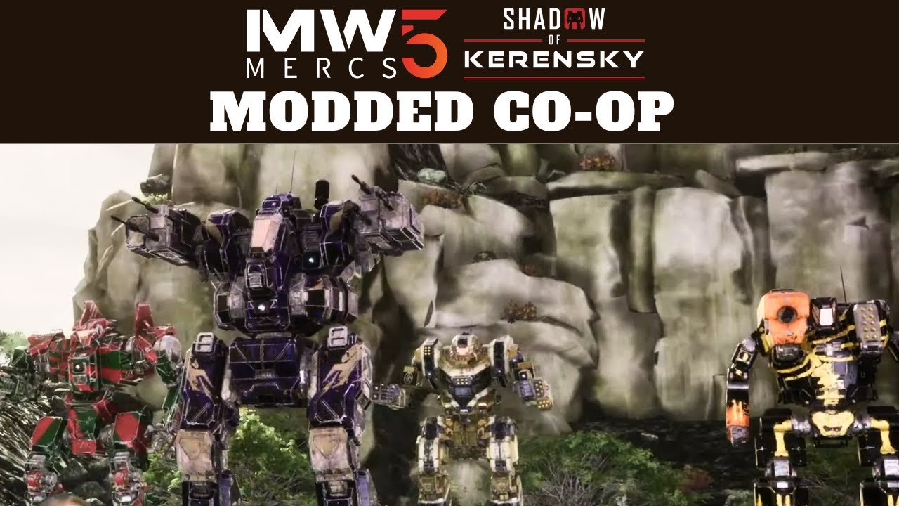 Mercs DLC7 Modded Co-Op Live Stream | MW5:Mercs