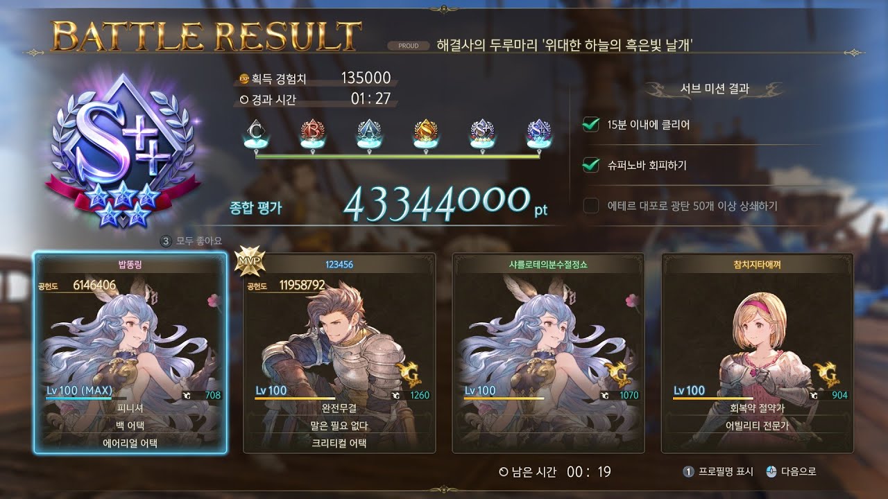 [GBF Relink] Proto bahamut World Record 1:27