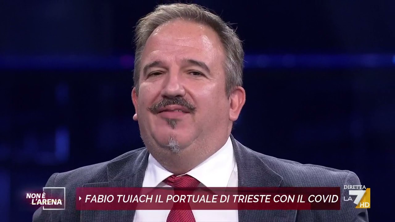 Le strane teorie del portuale no green pass Fabio Tuiach: 