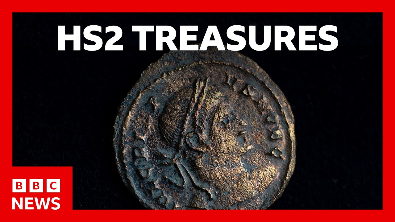 Treasures found on HS2 route stored in secret warehouse | BBC News