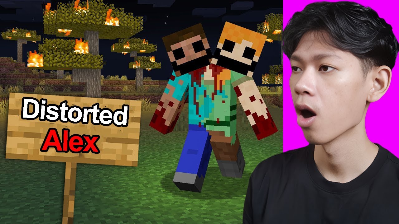 បិសាច Distorted alex ដែលគួរអោយខ្លាច ក្នុង Minecraft