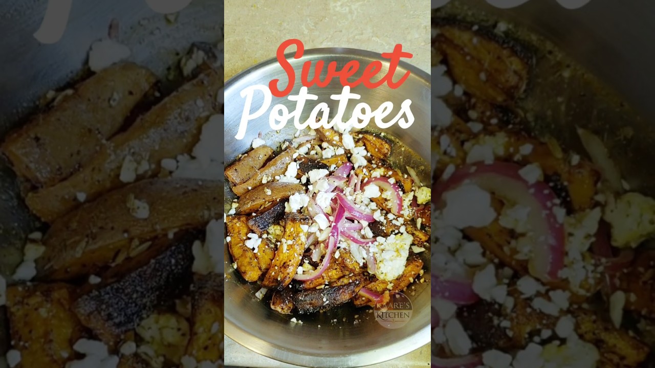 Sweet Potato Delight | Roasted Sweet Potatoes with Pickled Onions & Feta Cheese