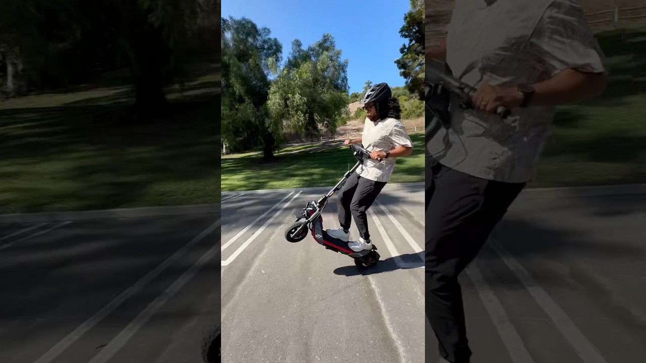 This Segway off-road scooter can wheelie & drift. 🔥