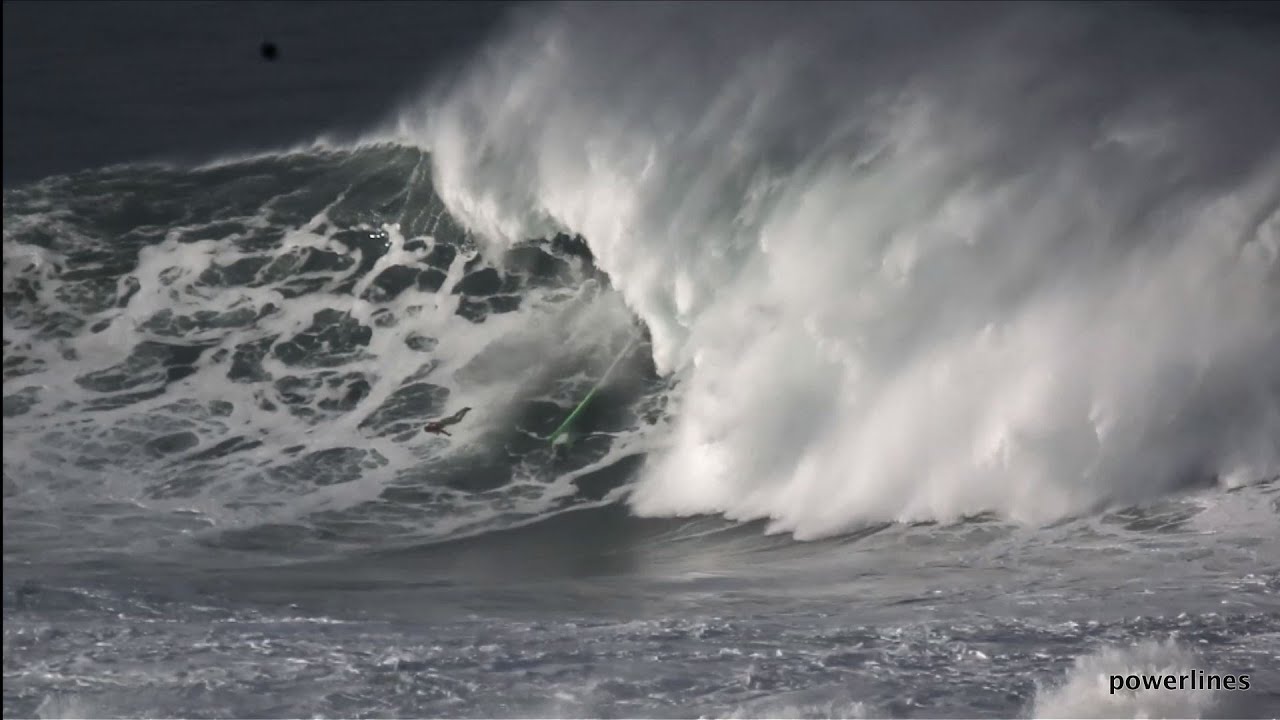 Garrett  McNamara wipes out at Mavz /// POWERLINES PRODUCTIONS