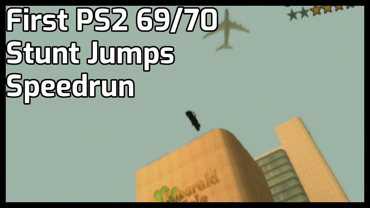 First PS2 69/70 Stunt Jumps Speedrun