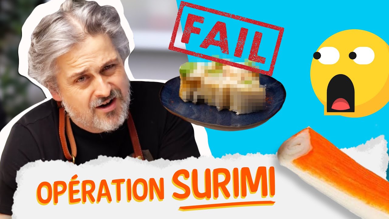 Je tente de réaliser du surimi maison en m'inspirant des recettes industrielles... C'est pas gagné.