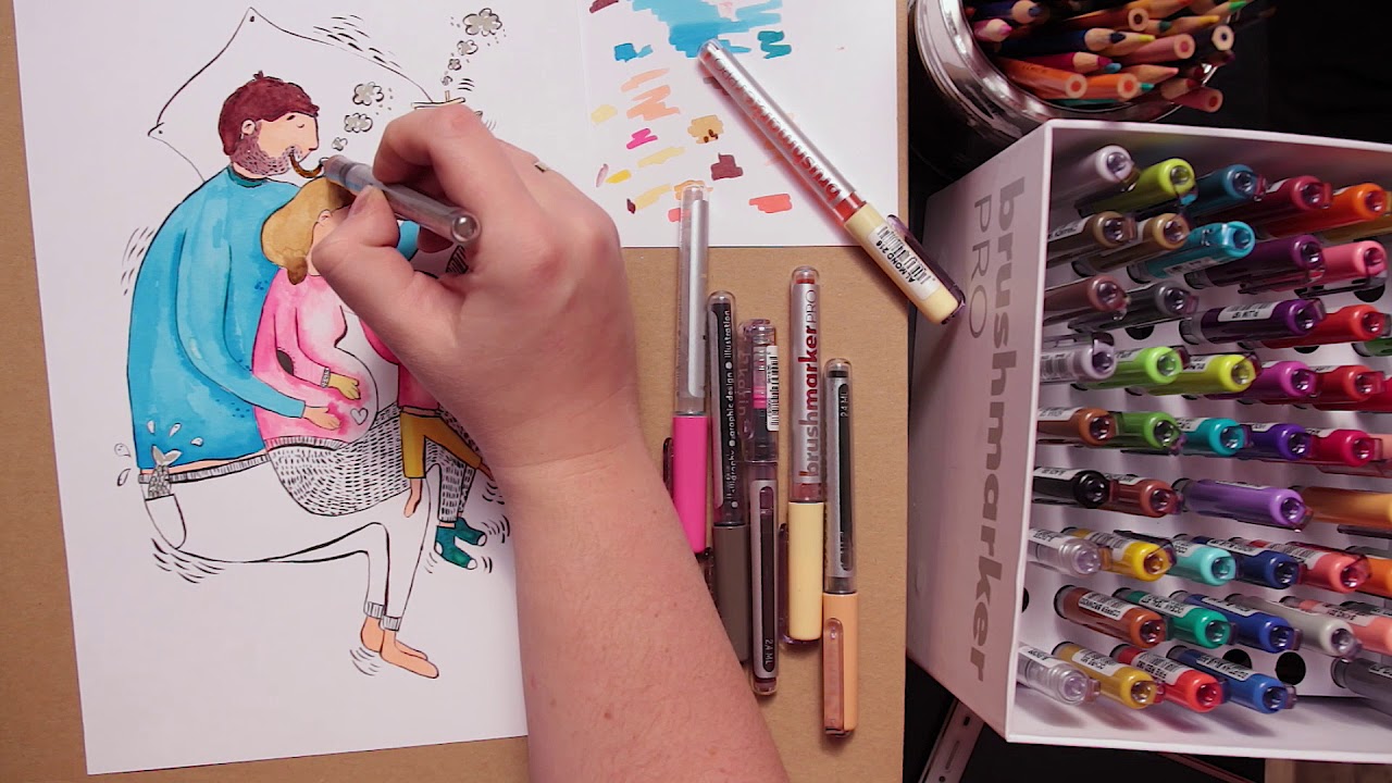 Brushmarker Pro Karin Illustration
