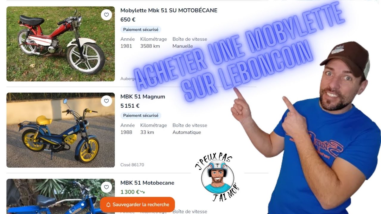 Mobylette 😱😍 Je l'achète sur Leboncoin !!