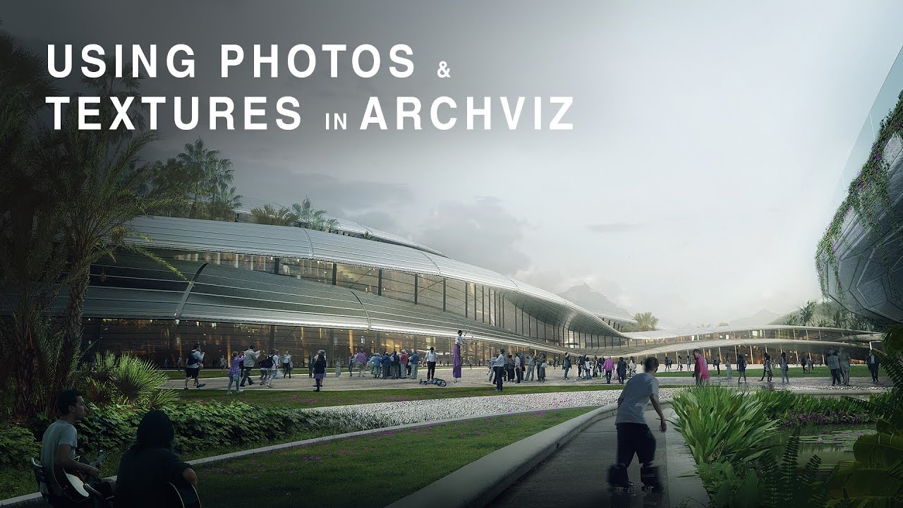Using Photos and Textures in Architectural Visualization Design - Architectural Illustration