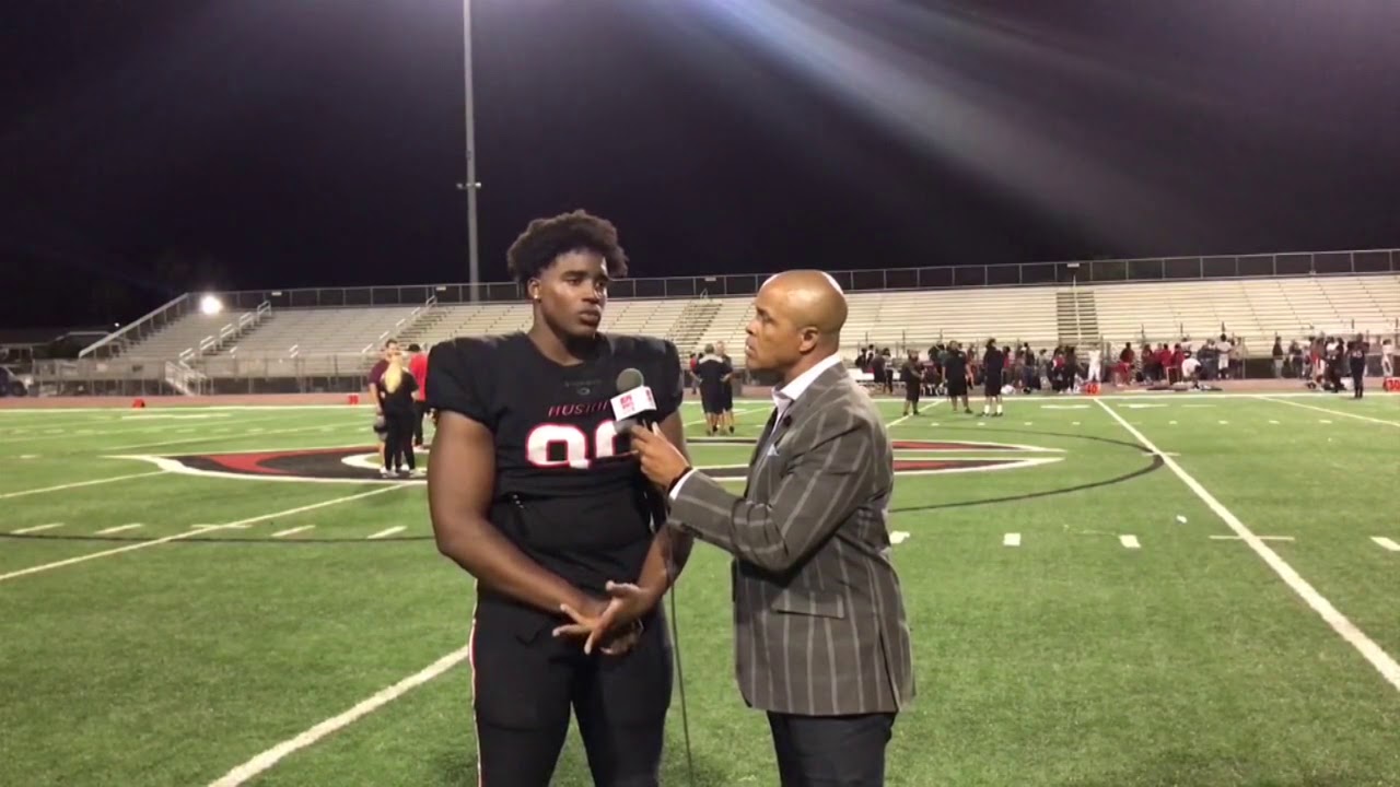 INTERVIEW - DRAKE JACKSON CENTENNIAL HS  IMPACT PLAYER - LIVE HIGH SCHOOL FOOTBALL BROADCAST