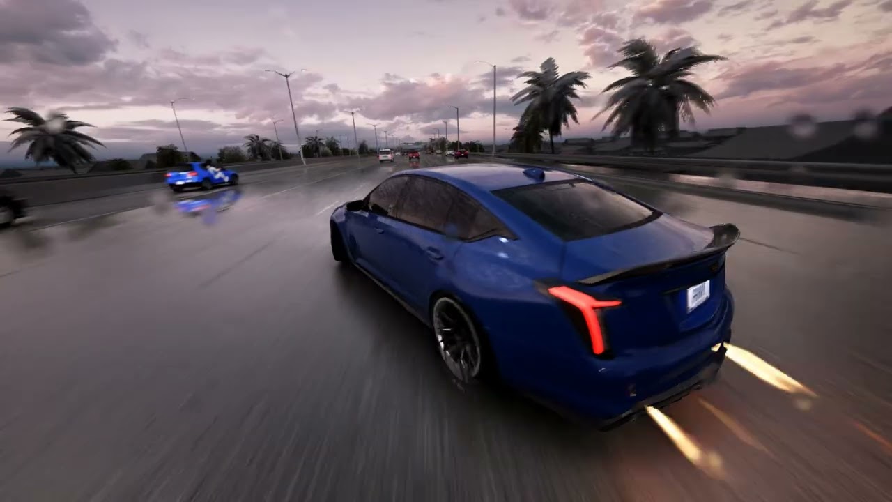 Swimin in PushinP Miami traffic | ASSETTO CORSA REALISTIC GRAPHICS