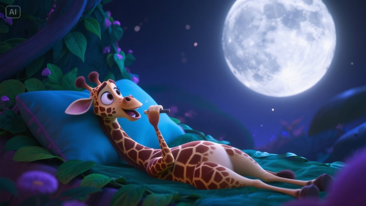 Gilly Giraffe’s Leafy Lullaby | Soothing Nursery Rhymes & Bedtime Songs for Toddlers 🍃🦒
