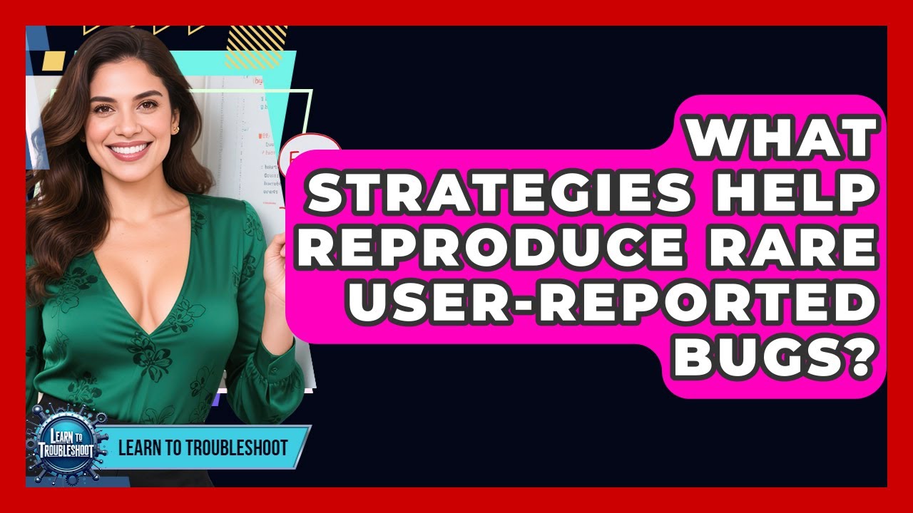 What Strategies Help Reproduce Rare User-reported Bugs? - Learn To Troubleshoot