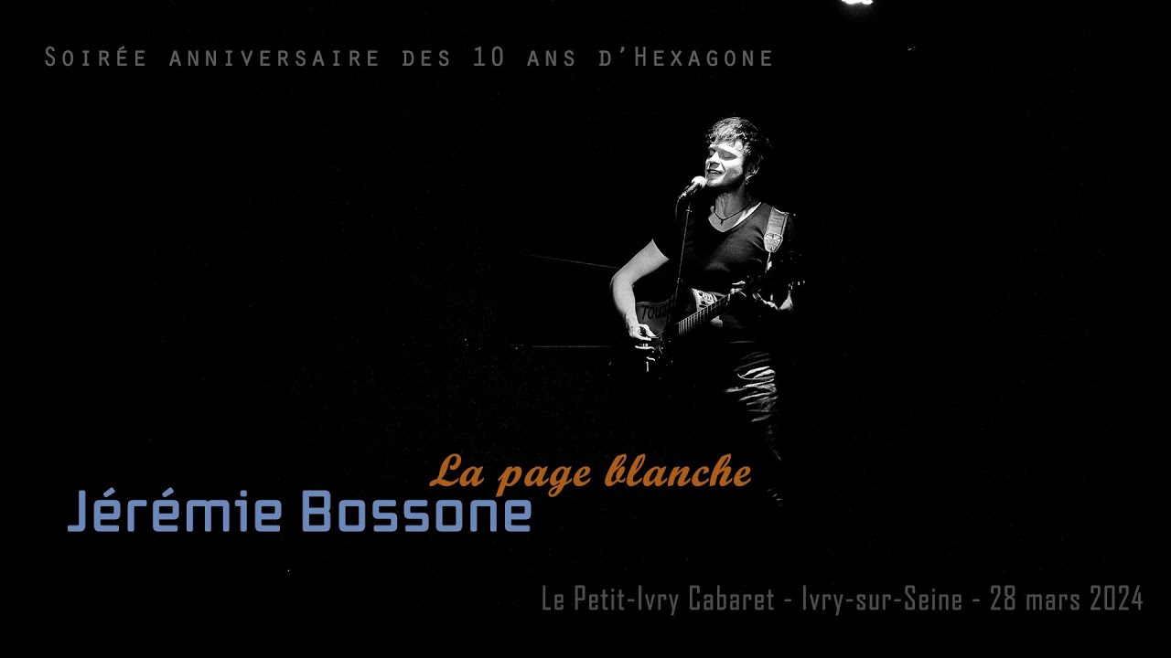 Jérémie Bossone - La page blanche