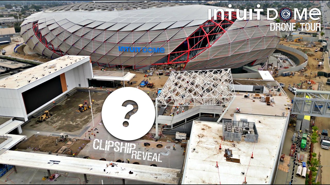 LA Clippers $2 Billion Intuit Dome Drone Construction Tour