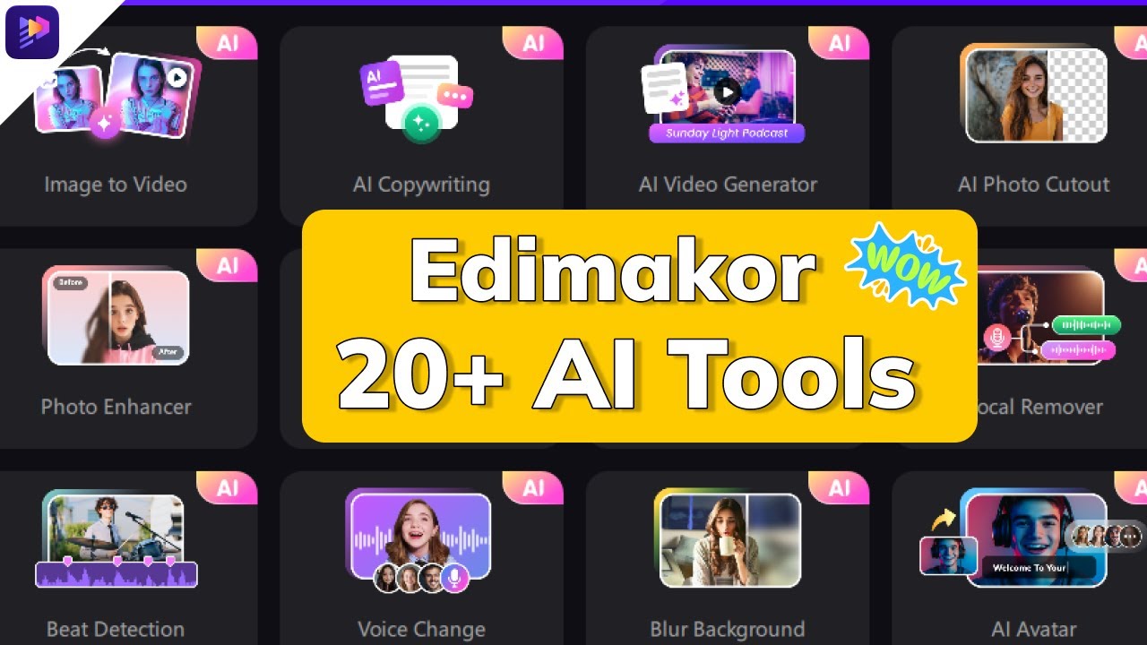 Как использовать инструменты ИИ в HitPaw Edimakor | Видеомонтаж с ИИ [более 20 инструментов ИИ]
