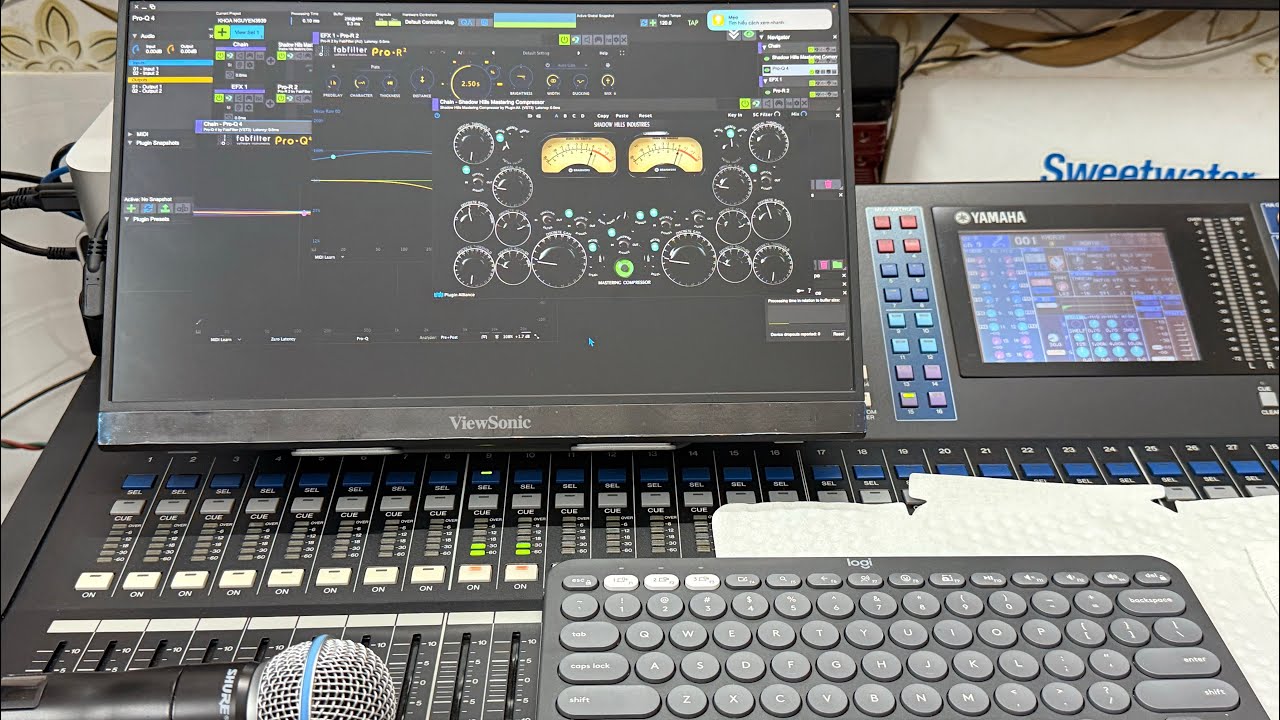 Mac dùng cho yamaha ls9. Plugin vô mixer yamaha ls9. Rất hay nhé a e.