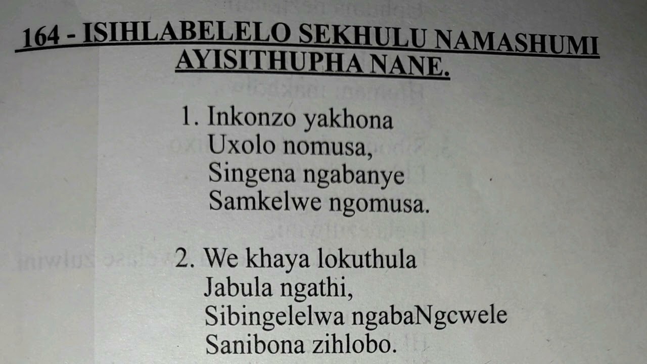 164 - Inkonzo yakhona