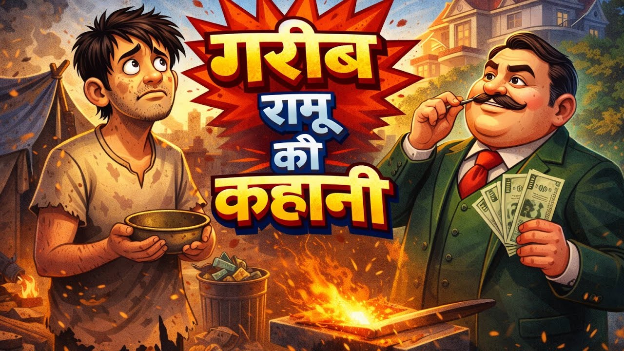 गरीब रामू की कहानी । लघु कथा । short story | poor man story 