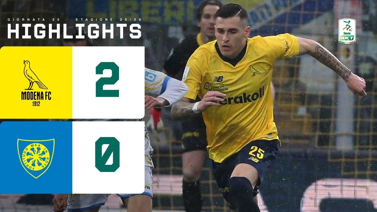 Modena-Carrarese 2-0 | Una rete per tempo nella vittoria dei padroni di casa | HIGHLIGHTS Serie BKT