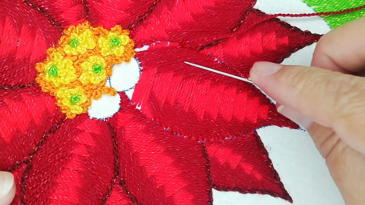 Nochebuena roja /flor de pascua/hoja