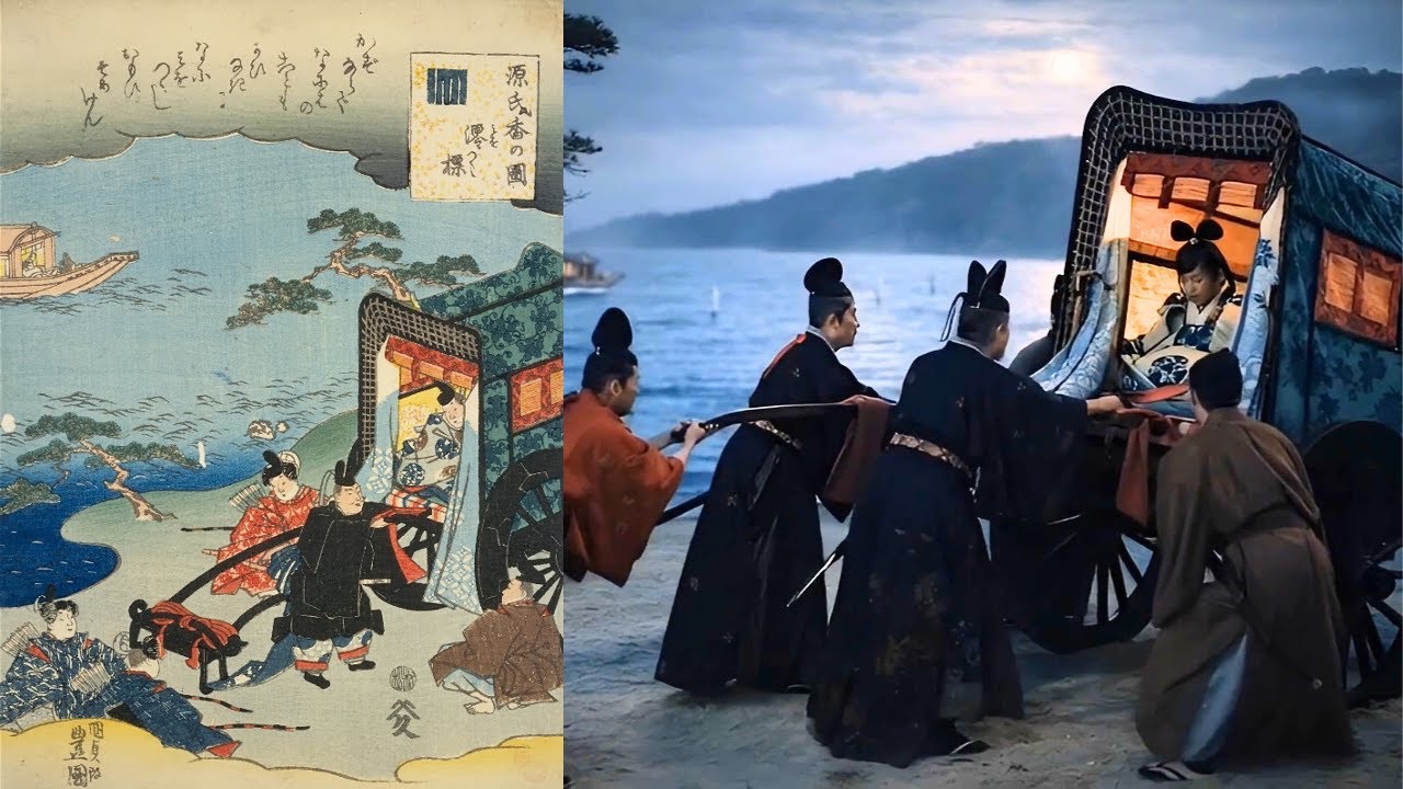 【AI実写化】千年前の情景が息を吹き返す｜浮世絵〈源氏香の図〉映像化。