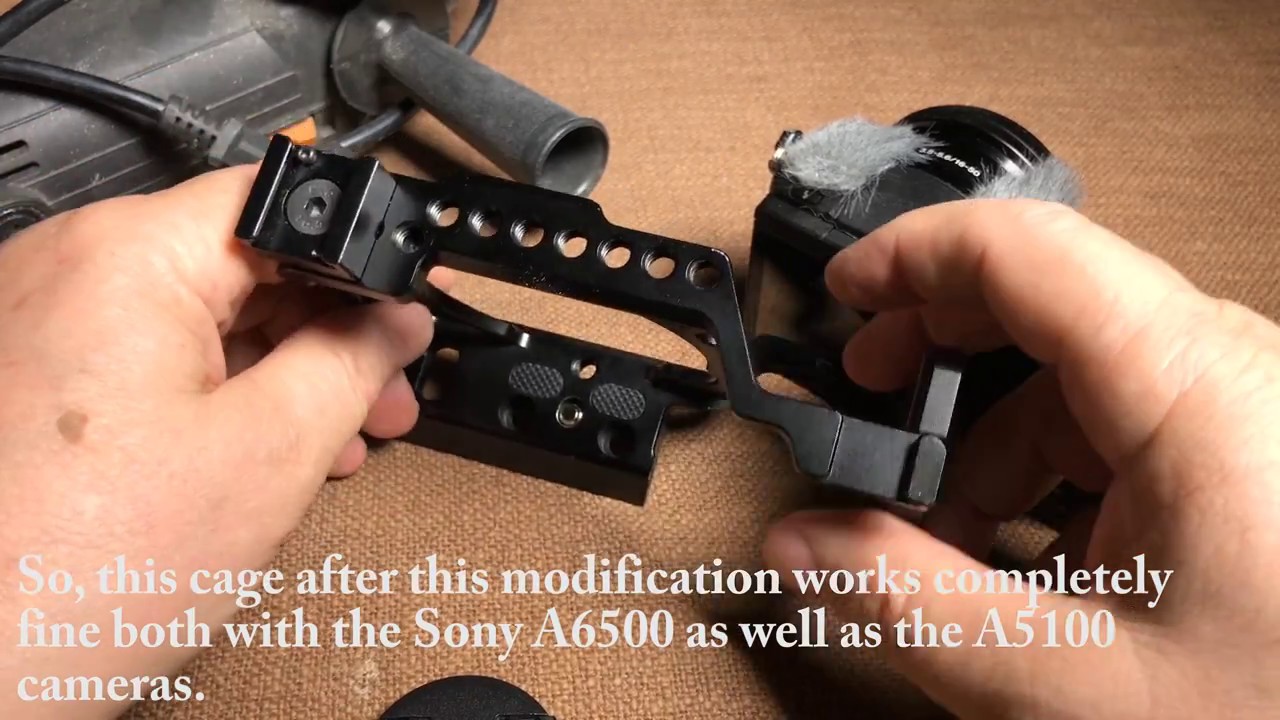 How I converted a A6500 Smallrig Cage for A5100 [with English Subtitles]