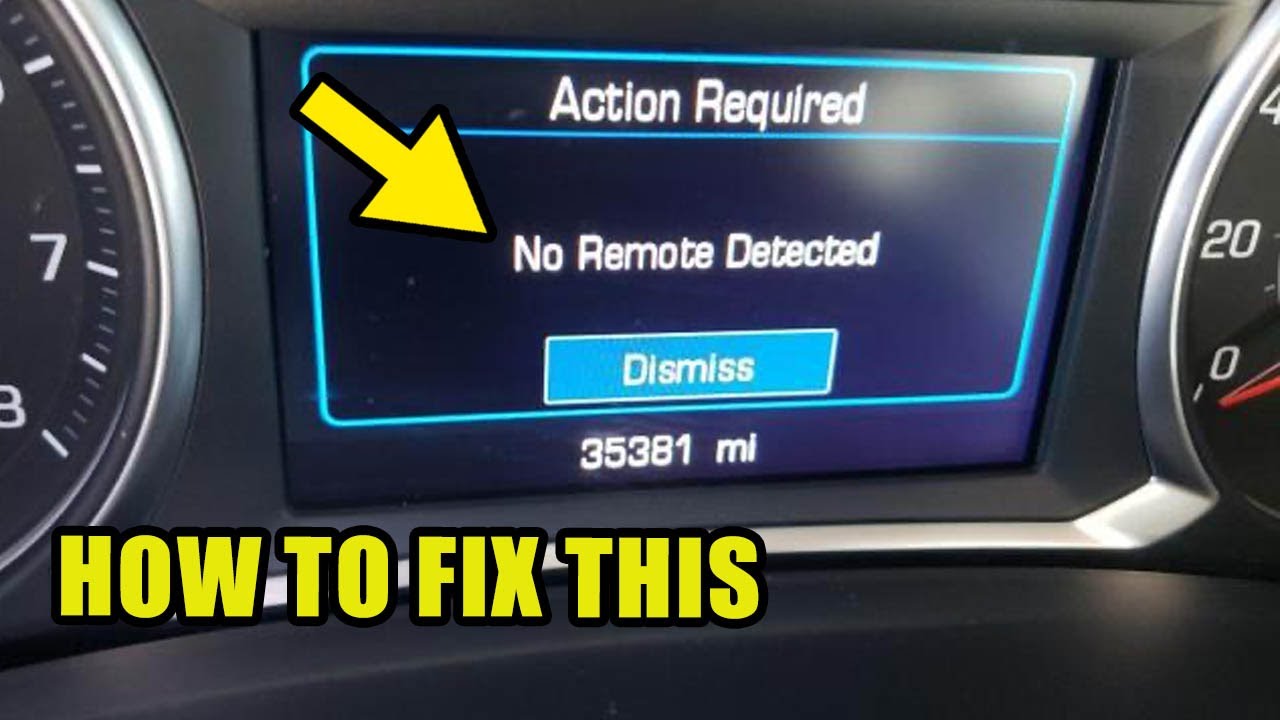 2018&ndash;2024 Chevy Equinox : How to Fix No Remote Detected - Key Fob Pocket Location