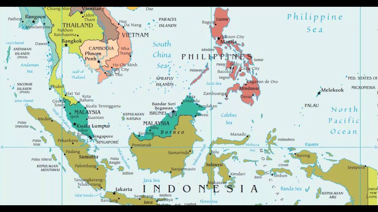 World Geography Online - Southeast Asia Key Physical Features