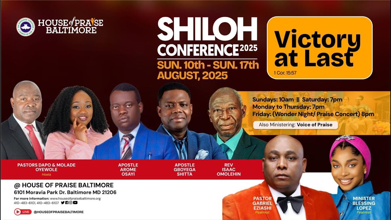 Shiloh Conference || Wednesday Service || Aug 13, 2025, || Day 4