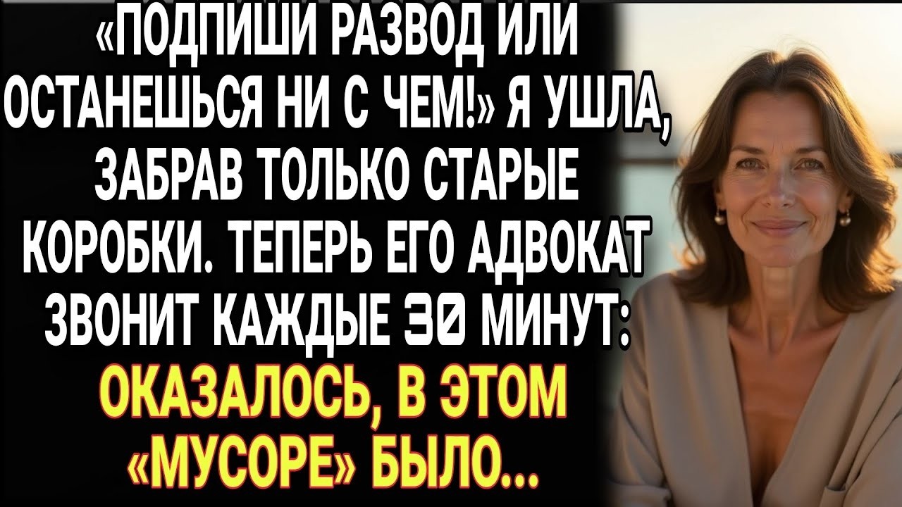 25 лет я молчала. При разводе попросила одно - коробку со старым ''мусором''...