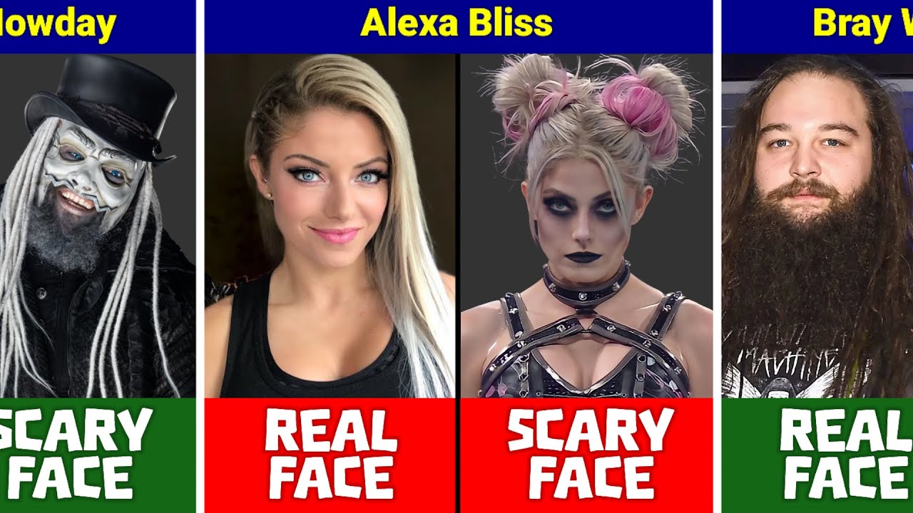WWE Scary Wrestlers And Their Real faces