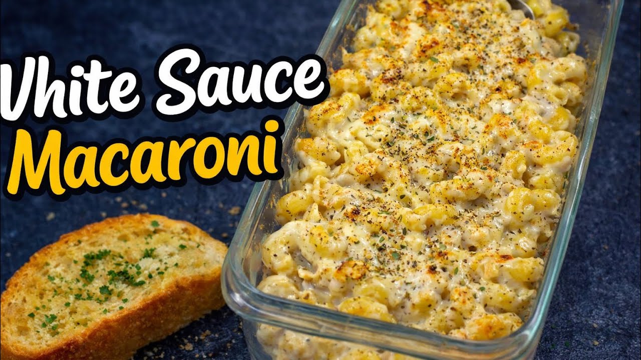 #WhiteSauceMacaroni#MacaroniRecipe#whitesaucepasta #CheesyPasta#PastaLovers