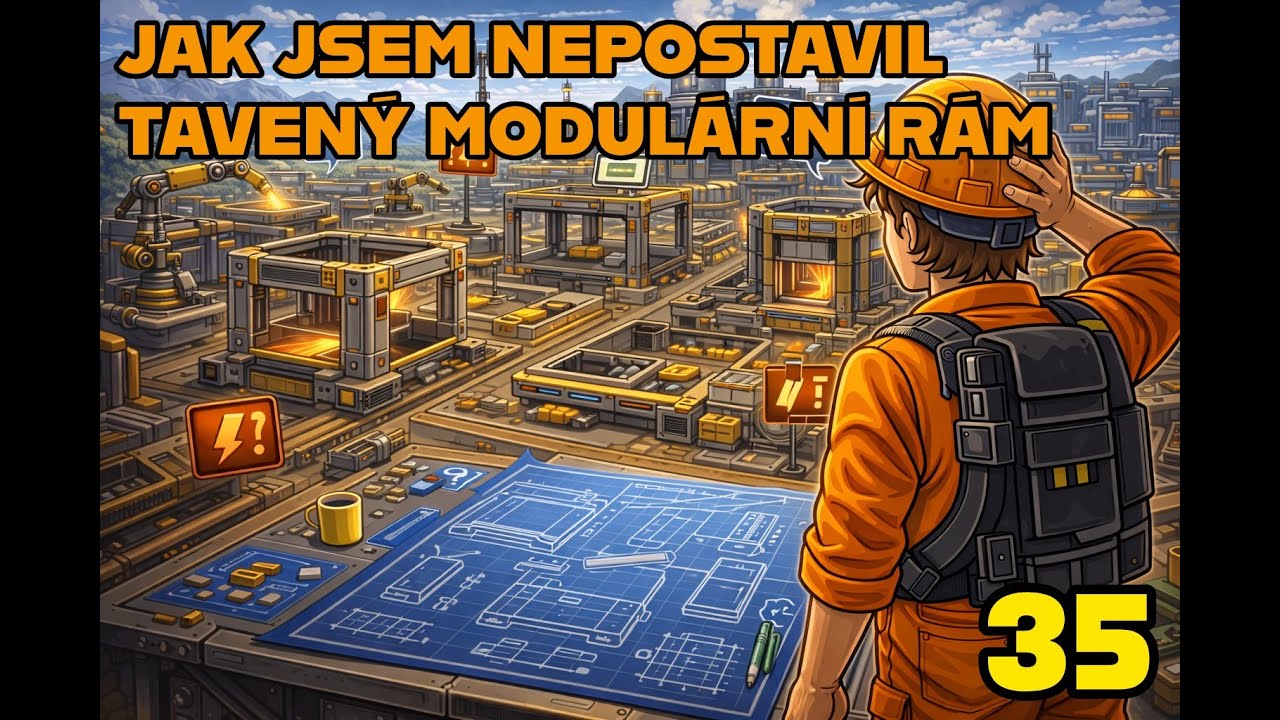 🏆 Jak jsem NEZAČAL vyrábět TAVENÝ MODULÁRNÍ RÁM | Satisfactory CZ/SK #35