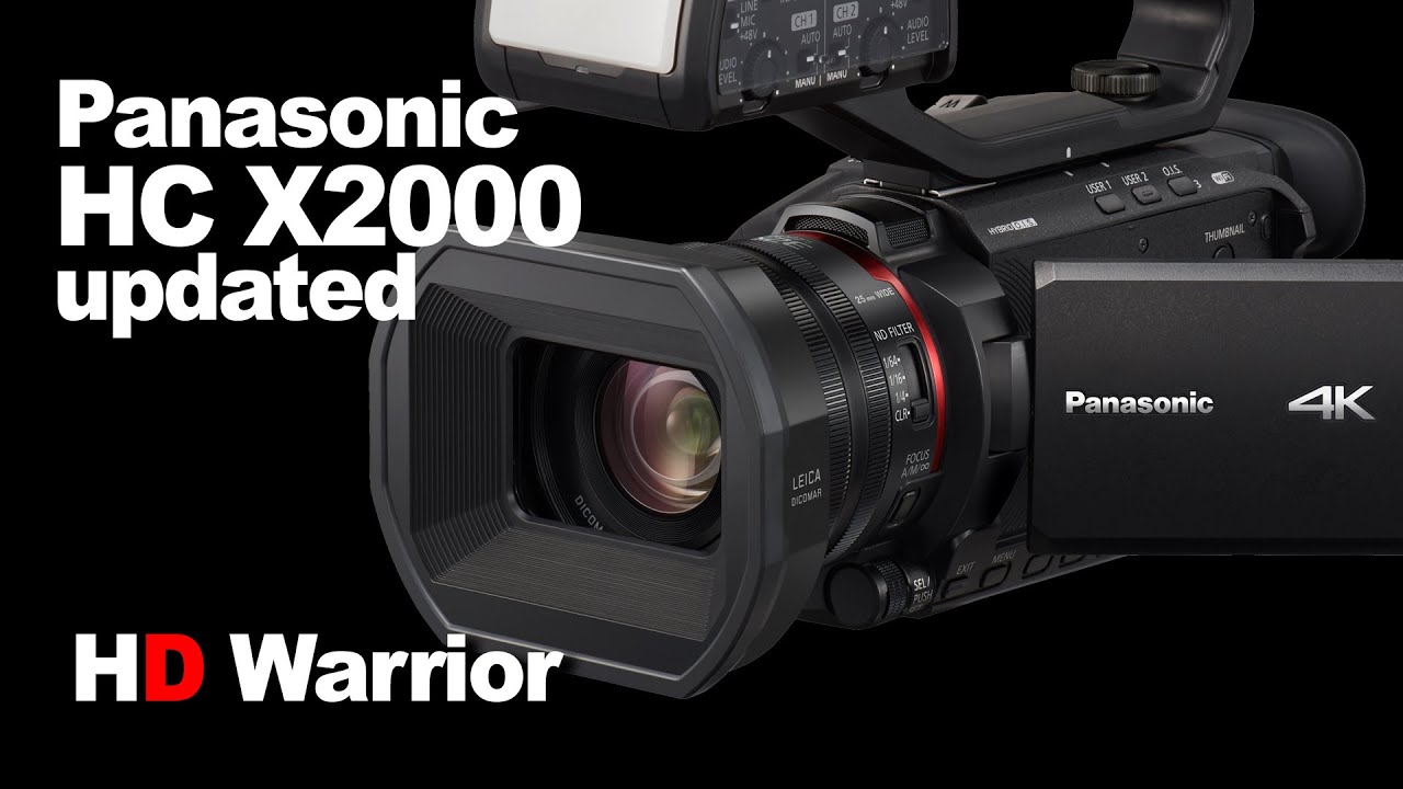 Panasonic HC-X2000 Review updated