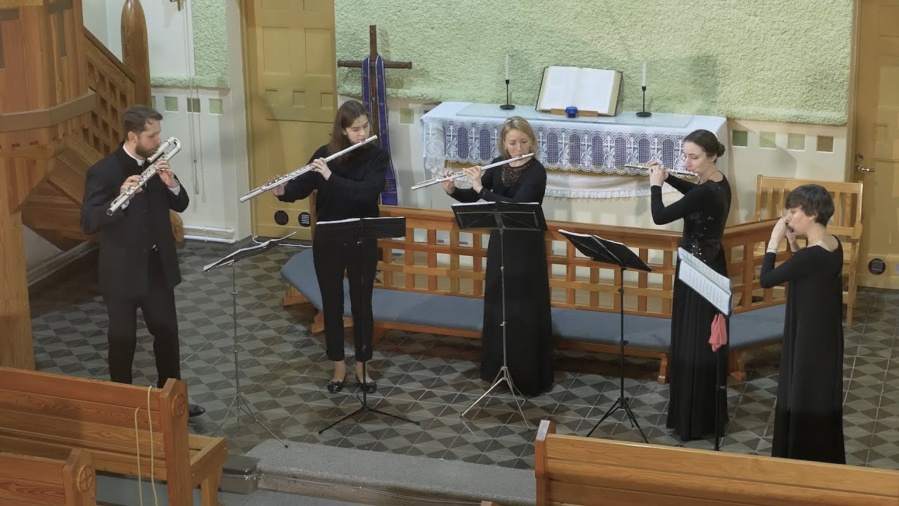 Georg Philipp Telemann. Suite in A Minor (for 5 Flutes)