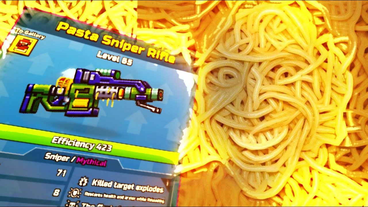 The Pasta Sniper...