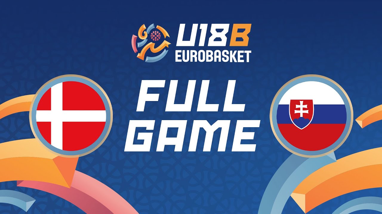Semi-Finals | Denmark v Slovakia | Full Basketball Game | FIBA U18 EuroBasket 2025 - Division B