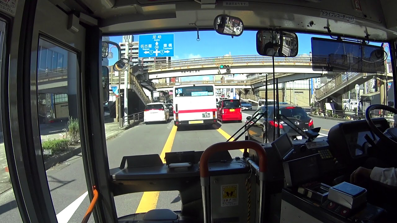 【前面展望】東岡崎駅～足助【名鉄バス 岡崎・足助線】