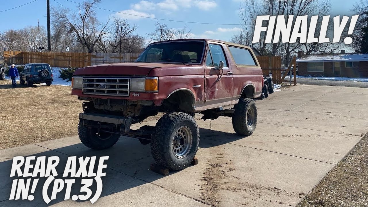 BRONCO AXLE SWAP PT.3 Задний мост на месте!