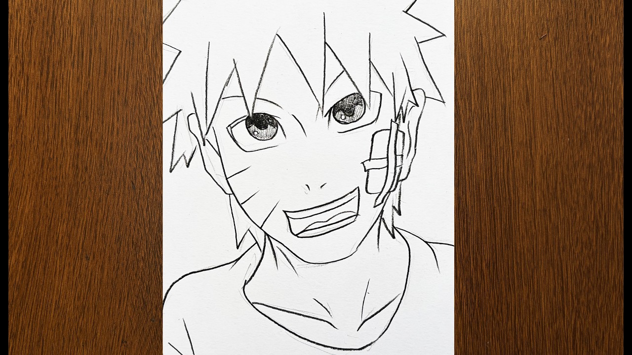 How to Draw Naruto Uzumaki step by step || Naruto drawing step by step || Drawing tutorial anime