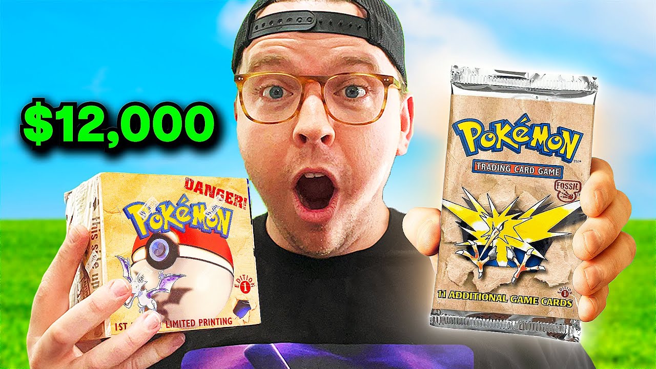 Opening a $12,000 VINTAGE 1999 Pokemon Booster Box | 1st Edition Fossil