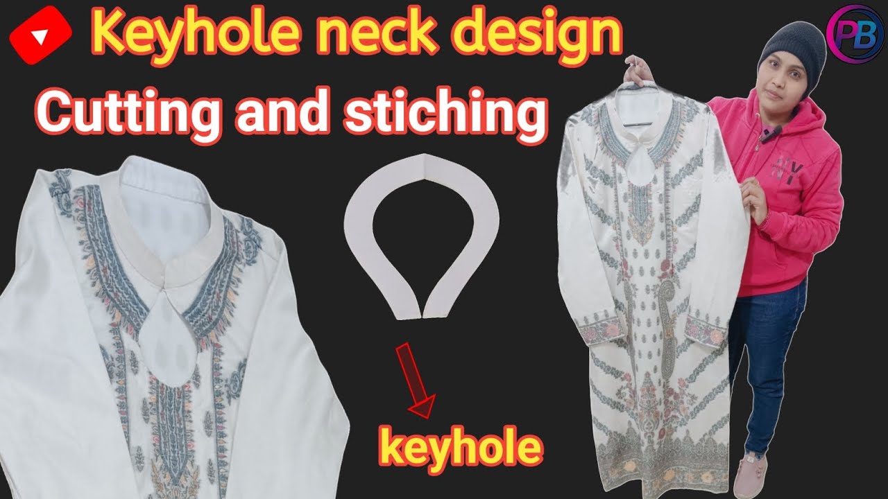 Keyhole neck design cutting and stitching | perfect Collar neck design | trending Collar neck design